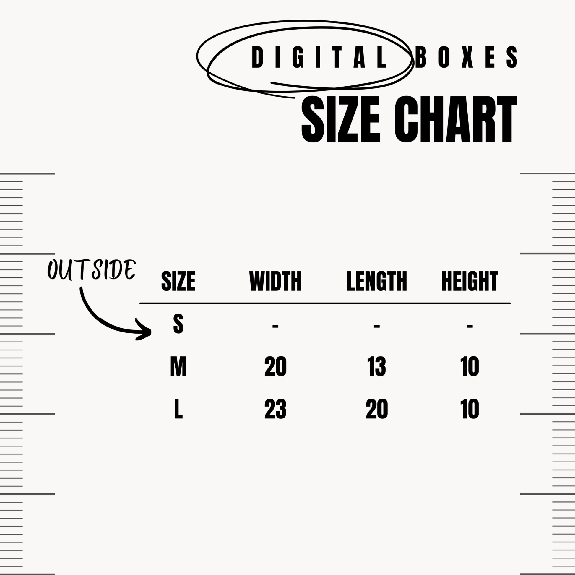 Handcrafted Keepsake Music Boxes Size Chart