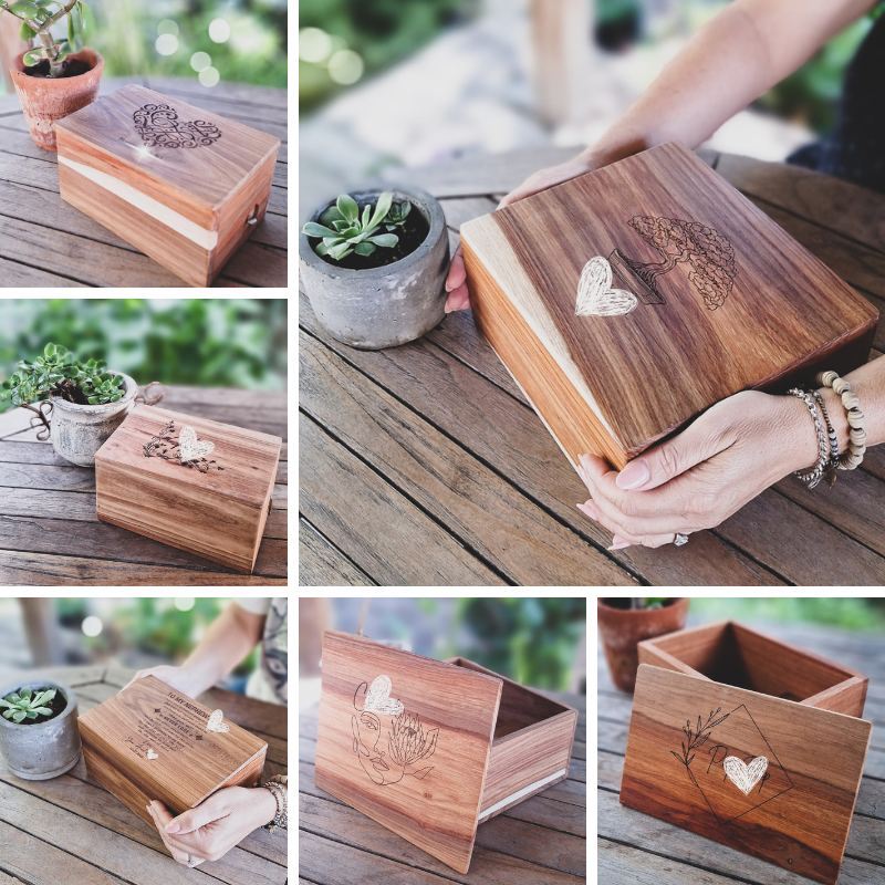 Kiaat wood keepsake box